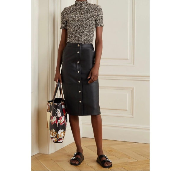 Proenza Schouler White Label Micro Floral Smocked Top Women's - Picture 2 of 10